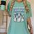 Boston Terrier Women's Comfort Colors T-Shirt Chalky Mint