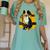 Boston Terrier s Mid-Century Modern Art s Street Grunge Women's Comfort Colors T-Shirt Chalky Mint