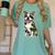 Camo Boston Terrier Pet Owner Camouflage Dog Lover Women's Comfort Colors T-Shirt Chalky Mint