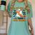 You Can't Scare Me I Teach 6th Grade Retro Teacher Halloween Women's Comfort Colors T-Shirt Chalky Mint