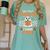 You Can't Scare Me I Teach Music Retro Teacher Halloween Women's Comfort Colors T-Shirt Chalky Mint