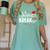 Is It Christmas Break Yet Teacher Xmas Light Santa Hat Women's Comfort Colors T-Shirt Chalky Mint Is It Christmas Break Yet Teacher Xmas Light Santa Hat Women's Comfort Colors T-Shirt Chalky Mint