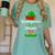 Christmas Kindergarten Elf Squad Teacher Student Women's Comfort Colors T-Shirt Chalky Mint
