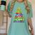 Christmas Tree Made Of Crayons School Teacher Life Student Women's Comfort Colors T-Shirt Chalky Mint