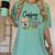 Coffee Gives Me Teacher Power Teacher Elementary Women Women's Comfort Colors T-Shirt Chalky Mint
