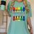 Colorful Crayon Kindergarten Team Tee For Teachers Students Men Women Kids Women's Comfort Colors T-Shirt Chalky Mint