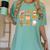 Coquette Bow Teacher Thanksgiving Fall Autumn Girls Women Women's Comfort Colors T-Shirt Chalky Mint