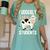 Cow Teacher Lover Women's Comfort Colors T-Shirt Chalky Mint