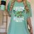 Creepin It Real Monster School Preschool Teacher Halloween Women's Comfort Colors T-Shirt Chalky Mint
