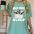 Cute Boston Terrier Need More Sleep Pajamas Nightgown Women's Comfort Colors T-Shirt Chalky Mint