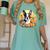 Cute Boston Terrier Spring Flower Garden Colorful Puppy Dog Women's Comfort Colors T-Shirt Chalky Mint