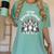 Cute Cartoon For Dog Owners Pet Team Boston Terrier Women's Comfort Colors T-Shirt Chalky Mint