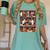 Cute Ghost Book Reading Books Lover Spooky Teacher Halloween Women's Comfort Colors T-Shirt Chalky Mint