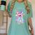 Cute Ghost Book Reading Halloween Teacher Top Girls Women Women's Comfort Colors T-Shirt Chalky Mint