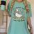 Cute Goose It's A Beautiful Day To Teach 1st Grade Teacher Women's Comfort Colors T-Shirt Chalky Mint