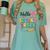 Cute Hello Second Grade Back To School Coquette Teacher Girl Women's Comfort Colors T-Shirt Chalky Mint