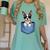 Cute Pocket Boston Terrier Lover Dog Mom Women's Comfort Colors T-Shirt Chalky Mint