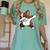 Dabbing Red Boston Terrier Dab Dance Dog Men Women Kids Women's Comfort Colors T-Shirt Chalky Mint