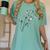 Dandelion Boston Terrier Flower Floral Bostie Tree Women's Comfort Colors T-Shirt Chalky Mint