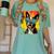 Dog Boston Terrier Hawaiian Women's Comfort Colors T-Shirt Chalky Mint