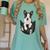 Dog Lovers Boston Terrier In Pocket Dog Face For Men Women Kids Women's Comfort Colors T-Shirt Chalky Mint