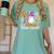 Fab Boo Lous Infant Teacher Halloween Costume Women's Comfort Colors T-Shirt Chalky Mint