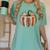 Fall Book Pumpkin Retro Reading Halloween Teacher Librarian Women's Comfort Colors T-Shirt Chalky Mint