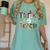Fall Holiday Themed Thanksgiving Halloween Teacher Trick Or Women's Comfort Colors T-Shirt Chalky Mint