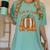 Fall In Love With Reading Pumpkin Autumn Librarians Teacher Women's Comfort Colors T-Shirt Chalky Mint