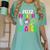 Feliz Primer Dia De Clases Kids Girl Teacher Spanish School Women's Comfort Colors T-Shirt Chalky Mint