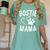 Fun Bostie Mama Dog Lover Apparel Boston Terrier Mom Women's Comfort Colors T-Shirt Chalky Mint