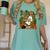 Ghost Library Reading Books Halloween Librarian Teacher Women's Comfort Colors T-Shirt Chalky Mint