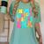 In My Glowing Teacher Era Groovy Colorful Bright Women's Comfort Colors T-Shirt Chalky Mint In My Glowing Teacher Era Groovy Colorful Bright Women's Comfort Colors T-Shirt Chalky Mint
