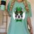 Green Boston Terrier Shamrock St Patricks Day Boston Terrier Women's Comfort Colors T-Shirt Chalky Mint