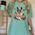 Halloween Boston Terrier Ghost Women's Comfort Colors T-Shirt Chalky Mint