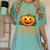 Halloween Teacher Librarian Pumpkin Reading Books Men Women Kids Women's Comfort Colors T-Shirt Chalky Mint