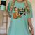Halloween Teacher Six Seven Meme 6 7 Skeleton Spooky Costume Women's Comfort Colors T-Shirt Chalky Mint