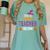 Halloween Teachers This Is My Tired Teacher Costume Women's Comfort Colors T-Shirt Chalky Mint