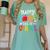 Happy 100th Day Of School Teachers 100 Days Of School Kids Women's Comfort Colors T-Shirt Chalky Mint