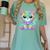 Happy Dot Day Colorful Polka Dot Cat Kitten Teachers Kids Women's Comfort Colors T-Shirt Chalky Mint