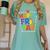 Happy Fri-Yay Teacher Life Weekend Pun Happy Friday Women's Comfort Colors T-Shirt Chalky Mint