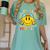 Happy To See Your Face Hippie Smile Back To School Teachers Women's Comfort Colors T-Shirt Chalky Mint