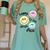 Happy To See Your Face Smile Face Teacher Back To School Women's Comfort Colors T-Shirt Chalky Mint
