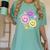 Happy To See Your Face Teacher Flower Back To School Women's Comfort Colors T-Shirt Chalky Mint