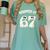 Haunted By 67 Teacher Halloween 6 7 Shirt Women's Comfort Colors T-Shirt Chalky Mint