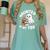 Haunted By My TBR Cute Ghost Book Reading Teacher Halloween Women's Comfort Colors T-Shirt Chalky Mint