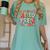 Hello Pre-K Back To School Teacher Student Fun Graphic Tee Women's Comfort Colors T-Shirt Chalky Mint