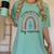 Its A Good Day To Teach Tiny Musicians Music Teacher Rainbow Women's Comfort Colors T-Shirt Chalky Mint