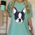 Kids Boston Terrier Dog For Women And Girls Women's Comfort Colors T-Shirt Chalky Mint