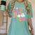 Kinder Boo Crew Kindergarten Teacher Student Halloween Women's Comfort Colors T-Shirt Chalky Mint